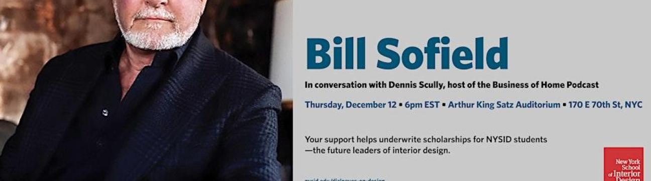 Dialogues on Design 2024-25: Bill Sofield